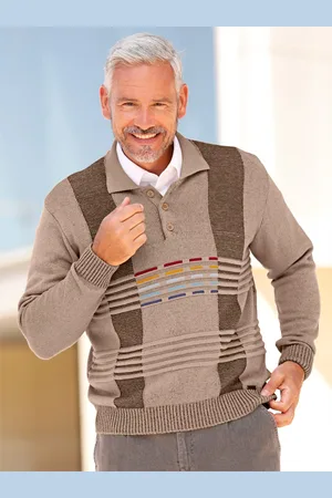marco donati Polokragenpullover »Polopullover«