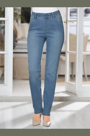 Classic Basics High-waist-Jeans, (1 tlg.)