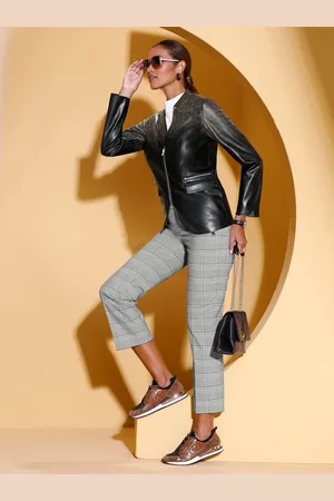 CRÉATION L Jackenblazer »Lederimitat-Blazer«