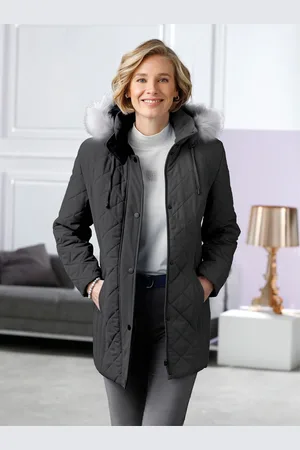 Classic Basics Steppjacke, mit Kapuze