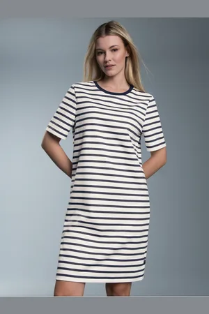 Trigema Jerseykleid » Sweatkleid mit Ringelmuster«, (1 tlg.)
