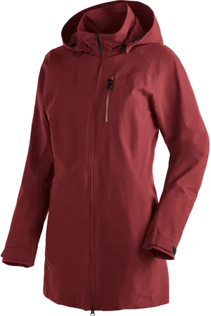 Maier Sports Outdoorjacke »Perdura rec W«, Damen Funktionsmantel, wasserdichter Mantel mit Kapuze, Wanderjacke