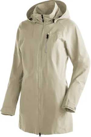 Maier Sports Outdoorjacke »Perdura rec W«, Damen Funktionsmantel, wasserdichter Mantel mit Kapuze, Wanderjacke