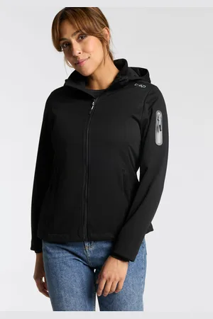 CMP Softshelljacke, mit Kapuze, Atmungsaktiv & Windabweisend & Wasserabweisend