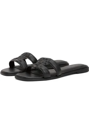 Tommy Hilfiger Pantolette »TH LOGO STRAP MULE«, Bequemschuh, Sommerschuh, Flats mit TH-Logo