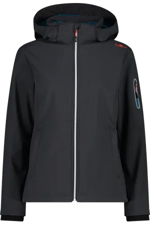 CMP Softshelljacke »WOMAN JACKET ZIP HOOD«, (1 St.), Wärmend & wind- & wasserabweisend