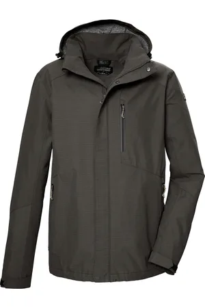 Killtec Outdoorjacke »KOS 256 MN JCKT_CARLEB«, Wasser- und winddichte Herrenjacke, atmungsaktiv, abnehmbare Kapuze