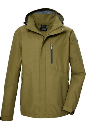 Killtec Outdoorjacke »KOS 256 MN JCKT_CARLEB«, Wasser- und winddichte Herrenjacke, atmungsaktiv, abnehmbare Kapuze