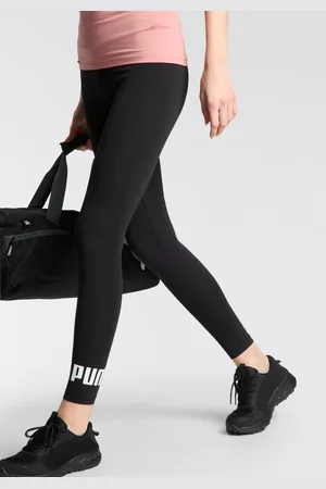 PUMA Leggings »ESS NO. 1 LOGO LEGGINGS«, angenehmer Baumwollmix, für Fitness, Sport und Freizeit