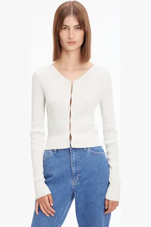 Calvin Klein Strickpullover, mit Hakenverschluss