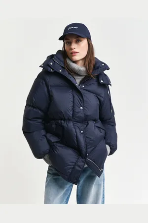 GANT Steppjacke »MID LENGTH DOWN JACKET«, mit Kapuze, mit 2-Wege-Reißverschluss
