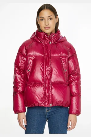 Tommy Hilfiger Steppjacke »POP COLOUR DOWN JACKET«, mit Kapuze, mit Stehkragen