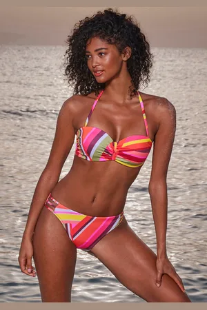 Bruno Banani Bügel-Bandeau-Bikini, mit grafischem Druck