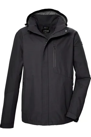 Killtec Outdoorjacke »KOS 256 MN JCKT_CARLEB«, Wasser- und winddichte Herrenjacke, atmungsaktiv, abnehmbare Kapuze