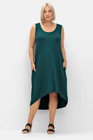 Sheego Strandkleid »Strandkleid mit Taschen, im Vokuhilaschnitt«
