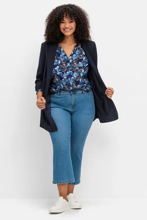 Sheego Bootcut-Jeans »Bootcut-Jeans in 7/8-Länge, Curvy-Schnitt VERENA«