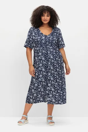 Sheego Sommerkleid »Midikleid in Midilänge mit Blümchenprint«