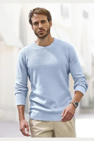 john devin Strickpullover, Pullover in modischen Farben aus Baumwollmischung