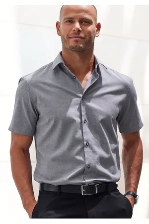 H.I.S Kurzarmhemd »Regular-fit«, elastisches Jaquard-Kurzarmhemd