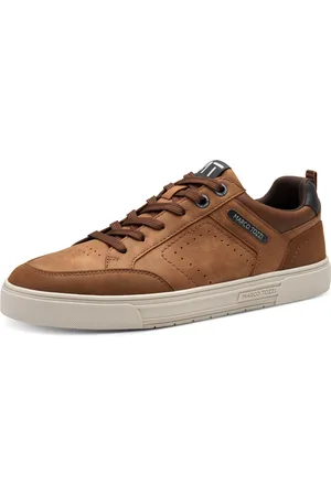 Marco Tozzi Plateausneaker, Freizeitsch, Halbschuh, Schnürschuh mit Perforierung und Ziernähten