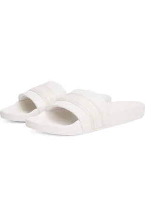 Tommy Hilfiger Pantolette »HILFIGER POOLSIDE WITH WEBBING«, Plateau, Sommermode, Bequemschuh, Flats mit Textilband