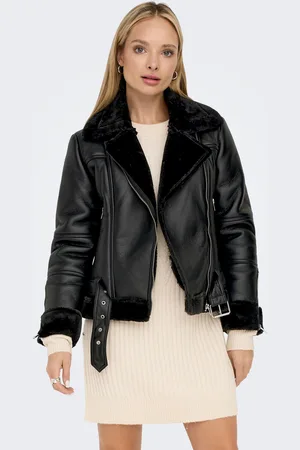 ONLY Lederimitatjacke »ONLAGNETE FAUX LEATHER BIKER JKT OTW«