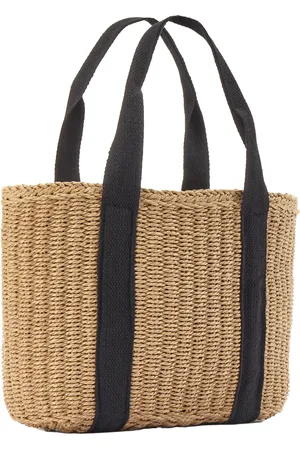 vivance collection Shopper »Strandtasche«, Schultertasche,Korbtasche,Tragetasche,Bast-Optik VEGAN