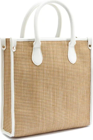 vivance collection Shopper »Strandtasche«, Schultertasche, Korbtasche, Tragetasche, Bast-Optik VEGAN
