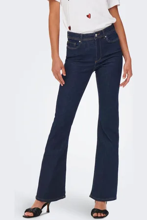 ONLY Bootcut-Jeans »ONLWAUW LIFE HW FLARED RINSE DNM«, mit Stretch