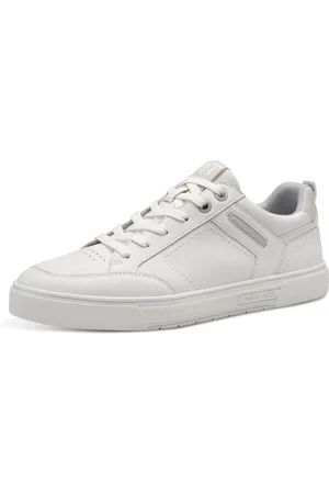 Marco Tozzi Plateausneaker, Freizeitsch, Halbschuh, Schnürschuh mit Perforierung und Ziernähten