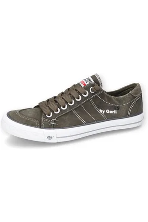 Dockers Slip-On Sneaker, Freizeitschuh, Retro Sneaker, Fake Schnürung, in cooler Jeansoptik