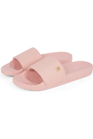Tommy Hilfiger Pantolette »TH MONOGRAM POOLSIDE«, Bequemschuh, Sommerschuh, Schlupfschuh mit TH-Schmuckelement
