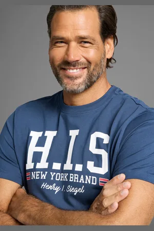 H.I.S T-Shirt, mit trendigem Markenlogo im Collage-Look
