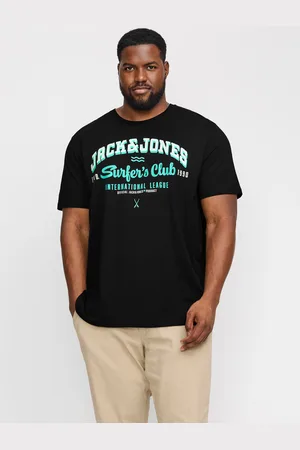 JACK & JONES T-Shirt »JJELOGO TEE SS O-NECK 2 COL AW24 S PLS«, mit Frontprint