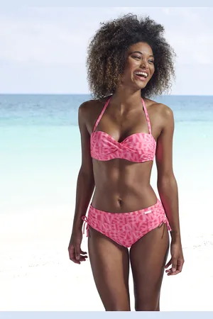 ELBSAND Bügel-Bandeau-Bikini-Top »Letra«, mit tollem Wording