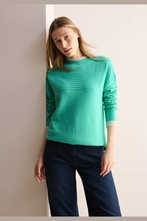 CECIL Stehkragenpullover, mit Elasthan-Anteil