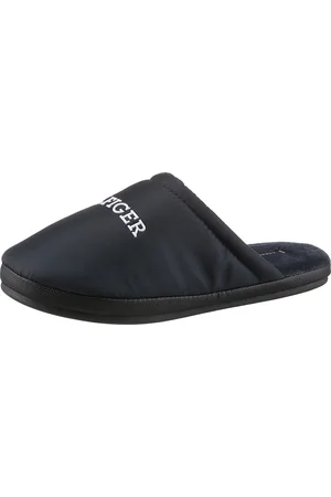 Tommy Hilfiger Pantoffel »NYLON HILFIGER HOUSE SHOE«, Casualmode, Hausschuh, Schlappen, Schlupfschuh mit Logoschriftzug