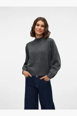 VERO MODA Strickpullover »VMLEAF LS HIGH NECK PULLOVER ENT«