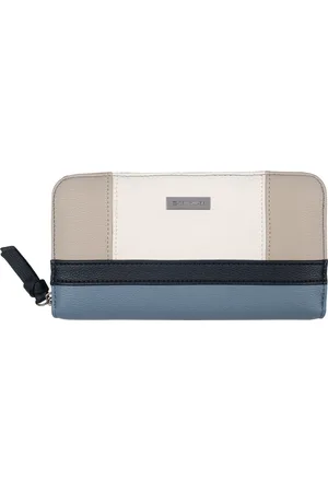 TOM TAILOR Geldbörse »Juna«, soft genarbte ledrige Materialien mit glänzenden Metall-Accessoires