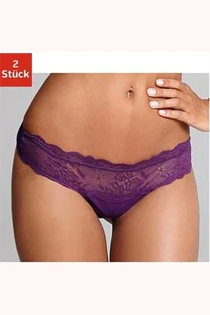 vivance collection String, (2 St.), im attraktiven Doppelpack mit Spitze