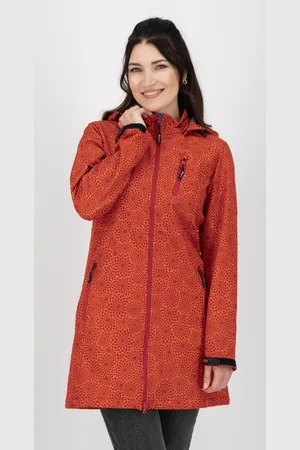 DEPROC-Active Softshelljacke »SHELBY LONG«, leichter Softshell Kurzmantel mit abnehmbarer Kapuze