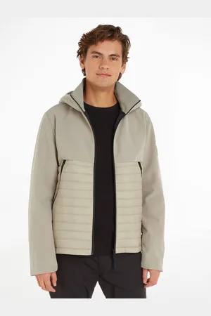 Calvin Klein Outdoorjacke »QUILTED MIX MEDIA JACKET HOOD«, mit Kapuze