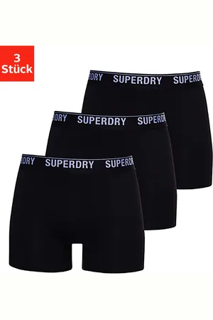 Superdry Langer Boxer »SD lg Boxer web wb 3x«, (3 St., 3er-Pack), mit Logo Webbund