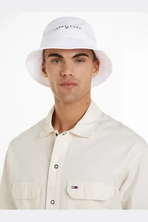 Tommy Hilfiger Fischerhut »TJM LINEAR LOGO BUCKET HAT«, mit gesticktem Logoschriftzug UNISEX Buckethat