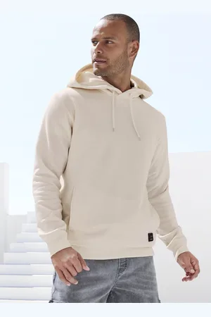 john devin Hoodie, Langarm, Sweatshirt mit Rundhals und Kapuze, Baumwollmischung