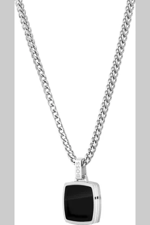 HUGO BOSS Kette mit Anhänger »ODELL, 1580648«, mit Onyx