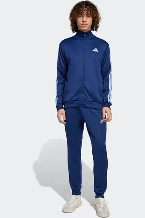 adidas Trainingsanzug »M 3S FT TT TS«, (2 tlg.), drei Streifen Tracksuit aus weichem French-Terry-Material