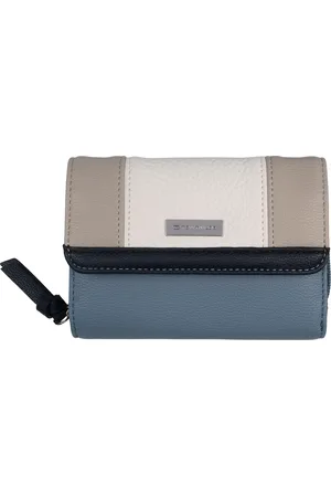 TOM TAILOR Geldbörse »Juna«, soft genarbte ledrige Materialien mit glänzenden Metall-Accessoires