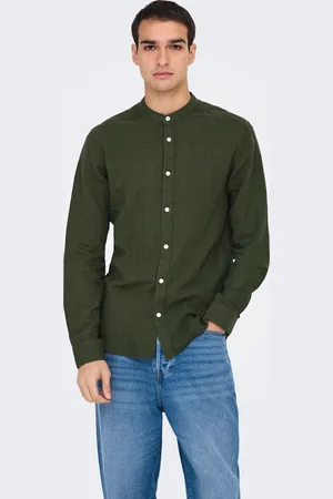 Only & Sons Langarmhemd »ONSCAIDEN LS SOLID LINEN MAO SHIRT NOOS«