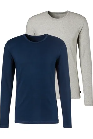 H.I.S Langarmshirt, (Packung, 2er-Pack), Doppelpack Unterziehshirt aus Baumwoll-Mix